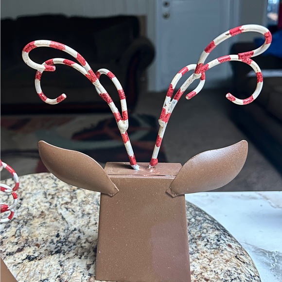 Reindeers • Candy Cane Antlers • Christmas • Brown • 3 • Metal • Ringing Bells - Picture 11 of 12